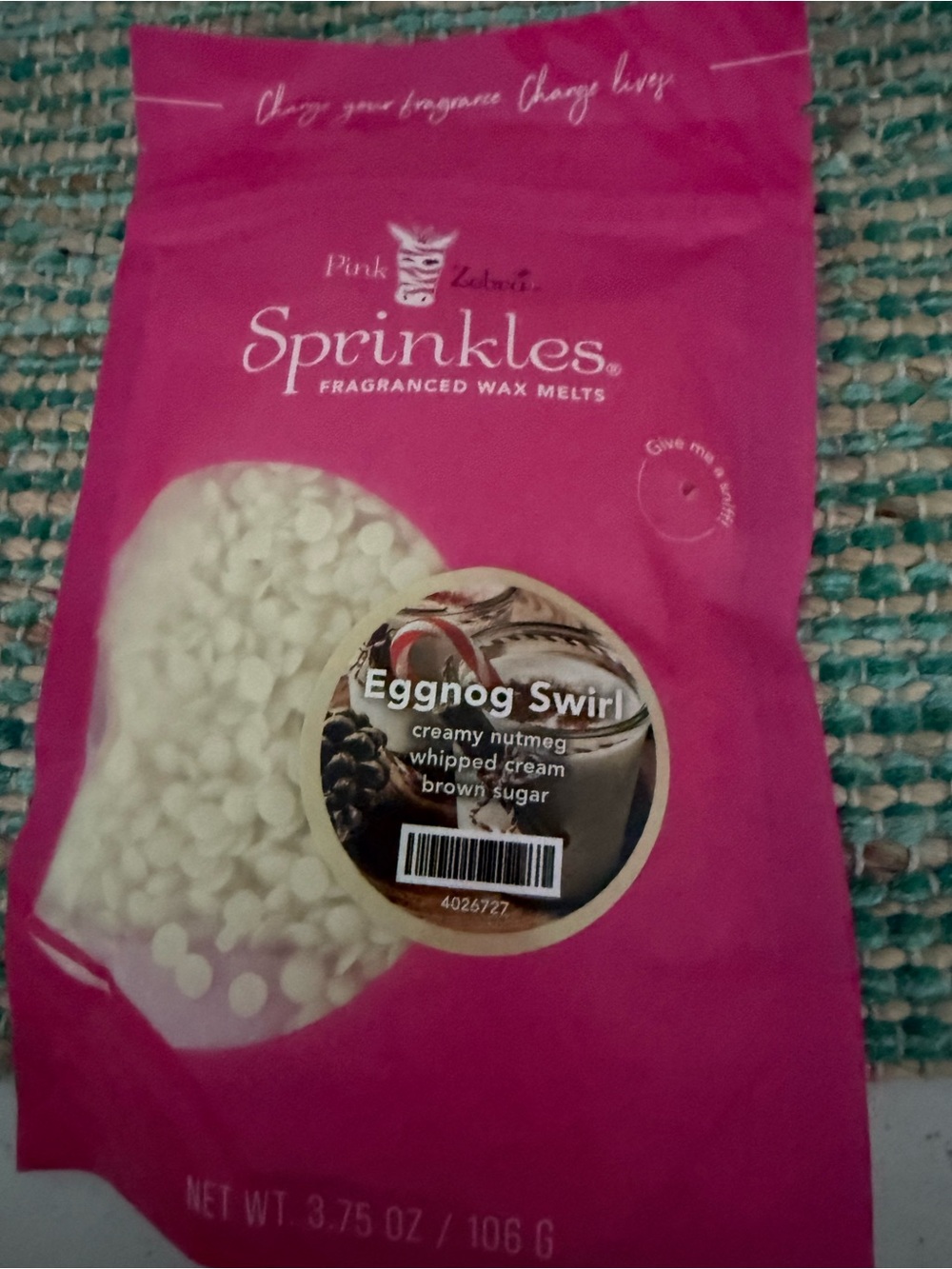 🎄Pink Zebra Bright Pink Eggnog Swirl Sprinkles Wax Melts🎄🎄